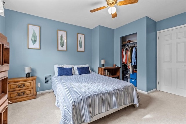 1241 Arkansas Ave, Dormont, PA 15216 - carpeted bedroom with a closet, baseboards, and ceiling fan