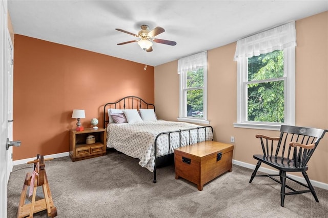 1241 Arkansas Ave, Dormont, PA 15216 - carpeted bedroom featuring baseboards and a ceiling fan