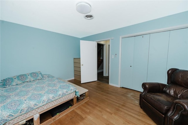 3 Coates Ln, White Twp Ind, PA 15701 - bedroom featuring wood finished floors, a closet, and baseboards
