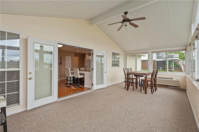 5109 Forest Ridge Dr, South Fayette, PA 15057 - sunroom featuring carpet floors and baseboards