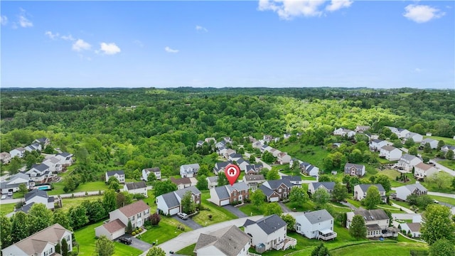 5109 Forest Ridge Dr, South Fayette, PA 15057 - aerial perspective of suburban area featuring a forest