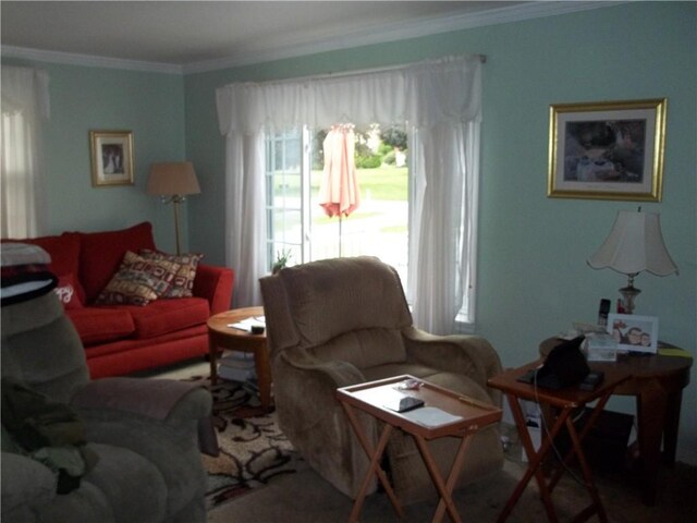 109 Mason Dr, Shaler, PA 15116 - living room featuring crown molding
