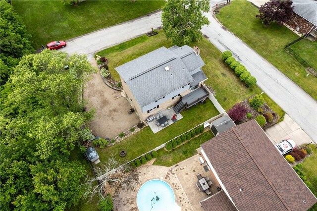 200 Sunrise Dr, Penn Twp Wml, PA 15642 - aerial view of property and surrounding area with a pool area