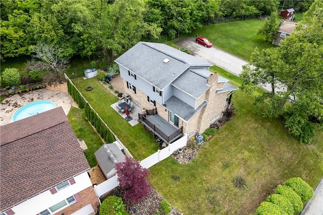 200 Sunrise Dr, Penn Twp Wml, PA 15642 - view from above of property with a pool