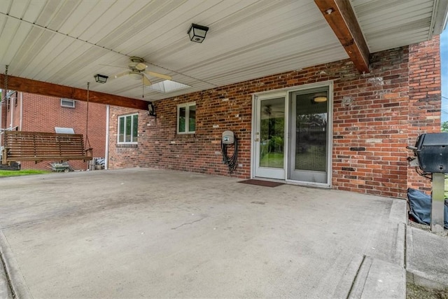 200 Spartan Dr, Bethel Park, PA 15102 - view of patio featuring a ceiling fan and grilling area