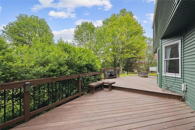 5020 Meadow Crest Dr, Hampton, PA 15101 - view of wooden deck