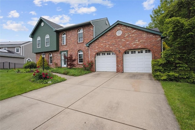 5020 Meadow Crest Dr, Hampton, PA 15101 - view of front of property featuring brick siding, concrete driveway, and an attached garage