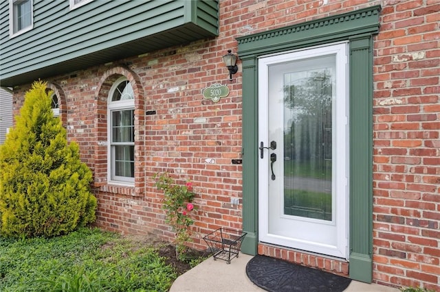5020 Meadow Crest Dr, Hampton, PA 15101 - doorway to property with brick siding
