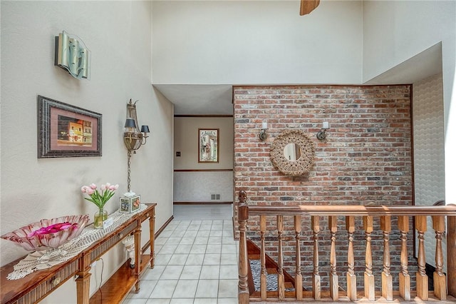 117 Glenfield Dr, Brighton Twp, PA 15009 - corridor with light tile patterned floors and baseboards