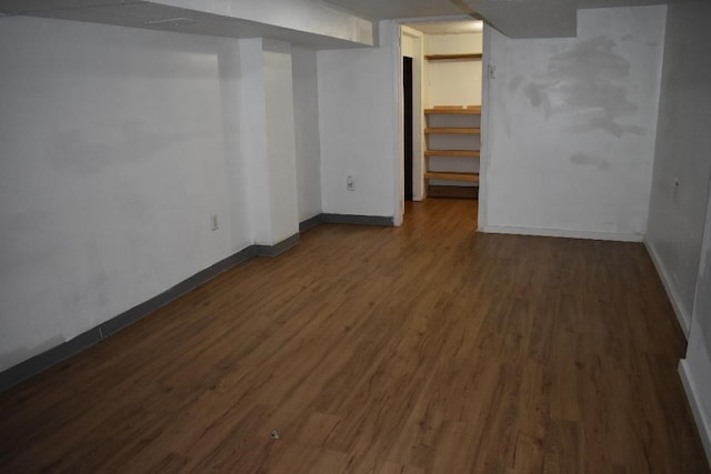 945 Brodhead Rd, Moon/Crescent Twp, PA 15108 - finished basement featuring baseboards and dark wood-style flooring