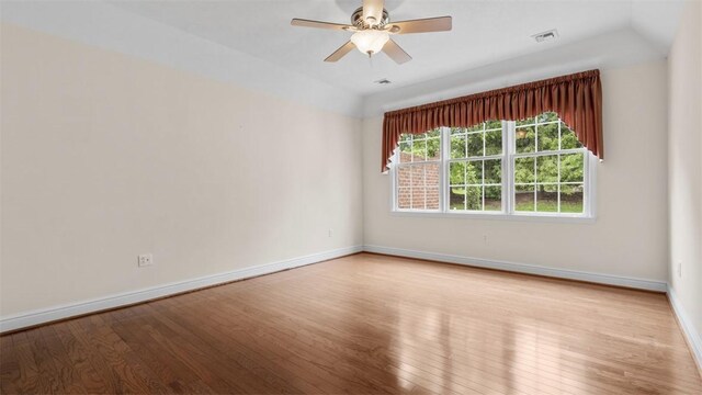 203 Providence Ct, Adams Twp, PA 16059 - unfurnished room with wood finished floors, baseboards, and ceiling fan