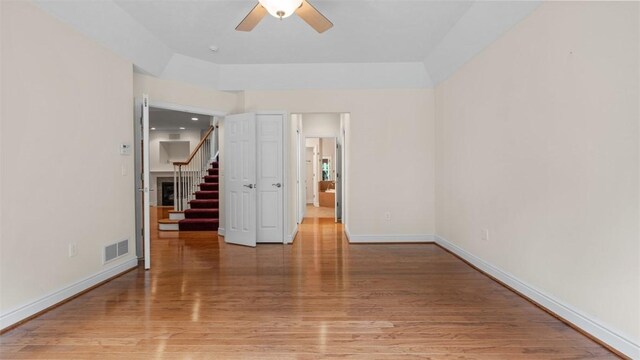 203 Providence Ct, Adams Twp, PA 16059 - unfurnished bedroom featuring light wood-type flooring, baseboards, and ceiling fan