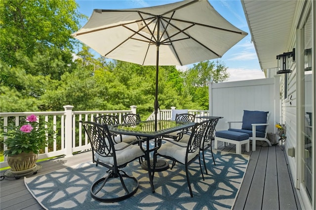 518 Carvine Ct, Marshall, PA 15090 - wooden terrace featuring outdoor dining area