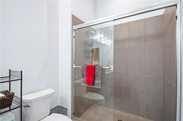 622 Gross St Unit 104, Bloomfield, PA 15224 - bathroom with toilet and a shower stall