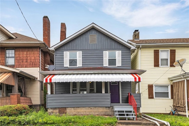 623 E 3rd Ave, Tarentum, PA 15084 - view of front of property featuring a chimney