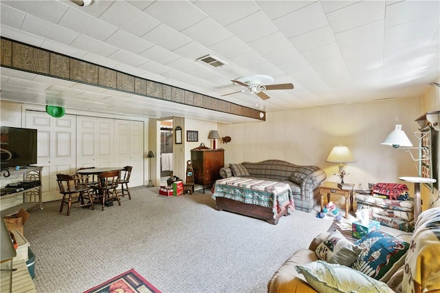 407 Neola Cir, Ross Twp, PA 15237 - carpeted bedroom featuring a ceiling fan