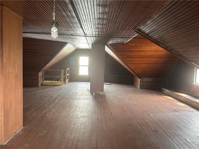 150 Euclid Ave, Sharon, PA 16146 - additional living space featuring hardwood / wood-style flooring and lofted ceiling