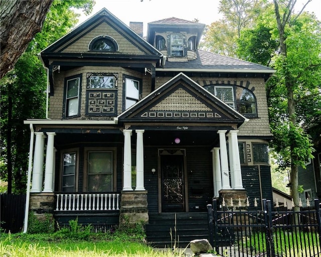 150 Euclid Ave, Sharon, PA 16146 - victorian-style house with a porch and a chimney
