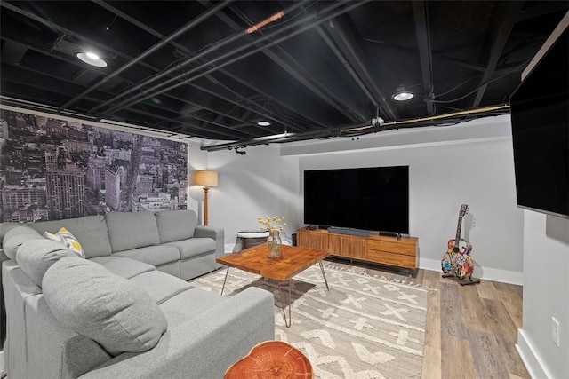 1437 Browning Rd, Highland Park, PA 15206 - living area with wood finished floors and baseboards