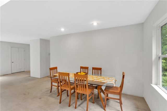 1860 Washington Rd, Washington Twp Wml, PA 15613 - dining space featuring plenty of natural light, light colored carpet, and recessed lighting