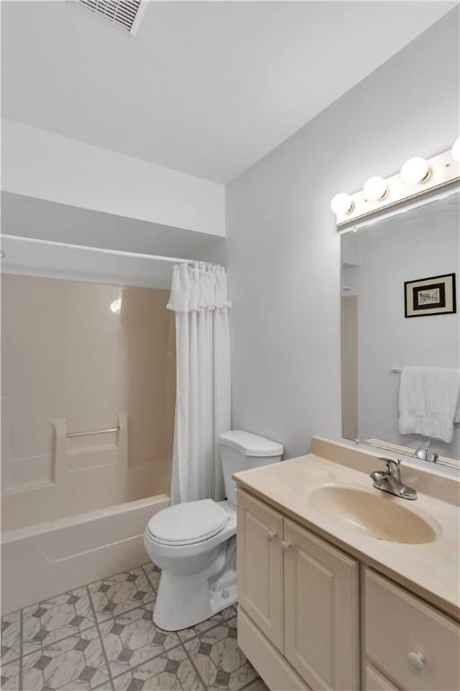 1860 Washington Rd, Washington Twp Wml, PA 15613 - bathroom with vanity, toilet, and shower / tub combo