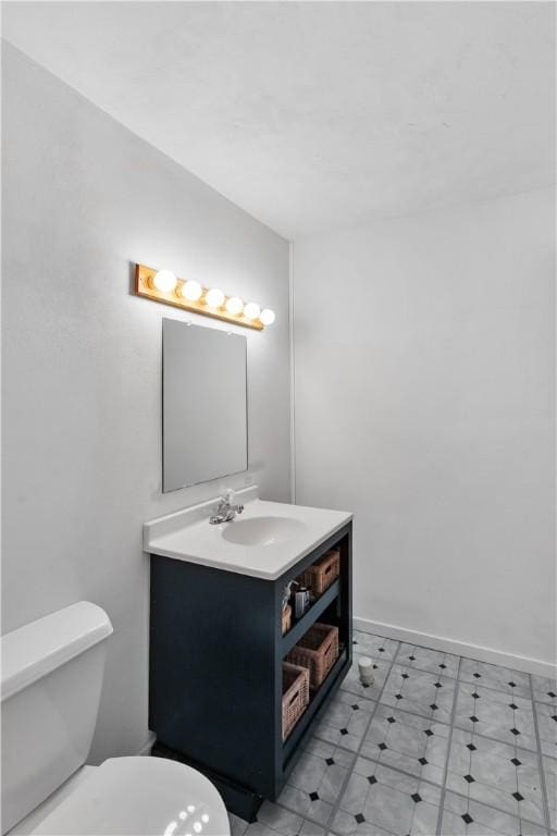 1860 Washington Rd, Washington Twp Wml, PA 15613 - half bath featuring toilet, vanity, and baseboards
