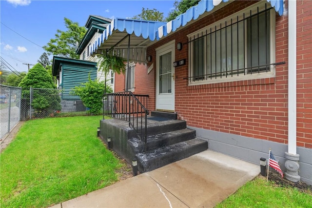 3261 Central Ave, Brighton Heights, PA 15212 - property entrance with brick siding