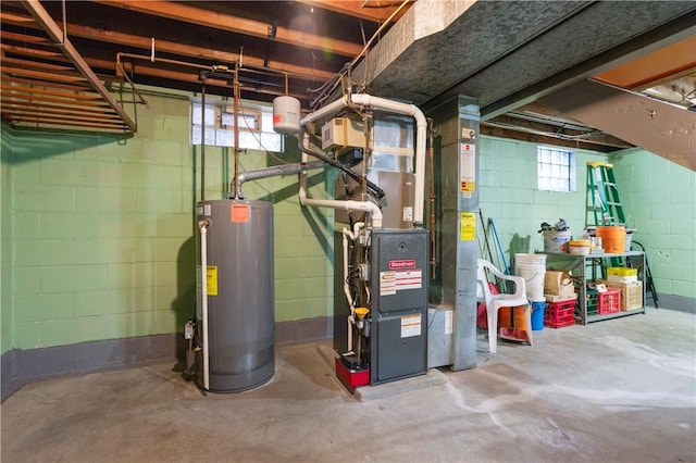 3261 Central Ave, Brighton Heights, PA 15212 - basement with water heater and heating unit