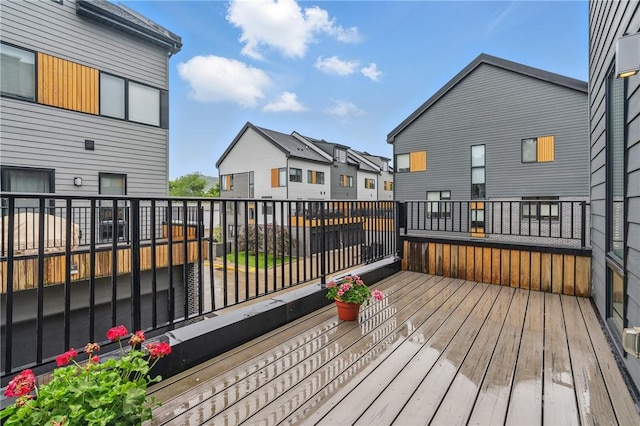 5523 Butler St, Lawrenceville, PA 15201 - wooden terrace featuring a residential view