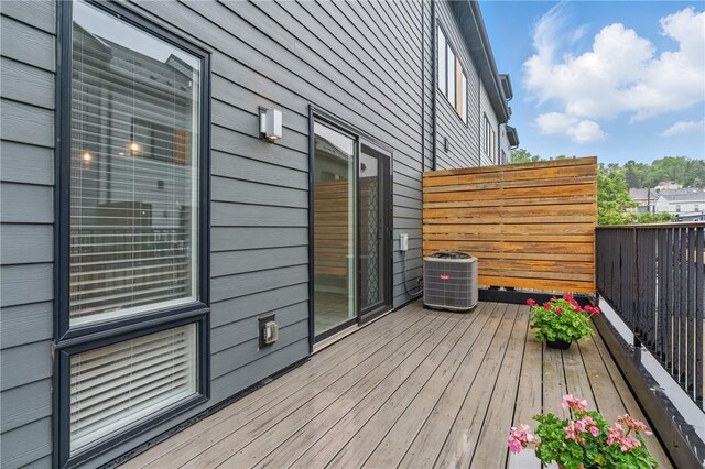 5523 Butler St, Lawrenceville, PA 15201 - wooden deck with cooling unit