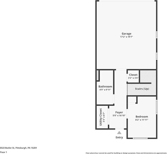 5523 Butler St, Lawrenceville, PA 15201 - room layout