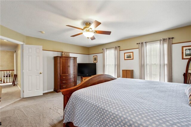 5743 Villahaven Dr, Bethel Park, PA 15236 - bedroom featuring carpet flooring, baseboards, and ceiling fan