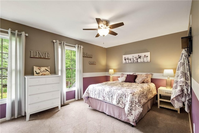 5743 Villahaven Dr, Bethel Park, PA 15236 - carpeted bedroom featuring a ceiling fan