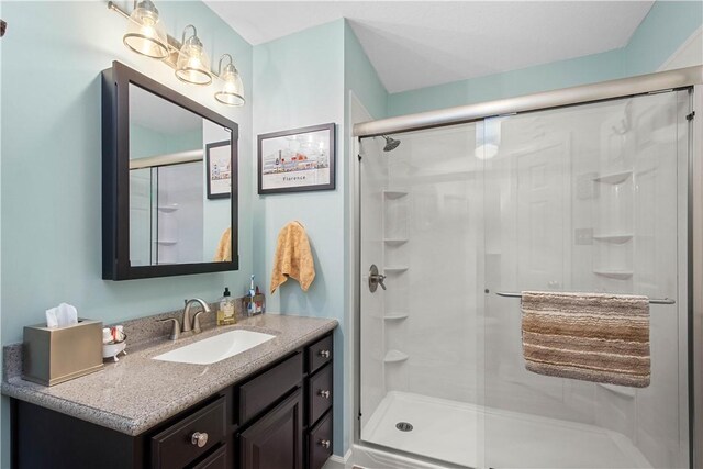 5743 Villahaven Dr, Bethel Park, PA 15236 - full bath featuring a shower stall and vanity