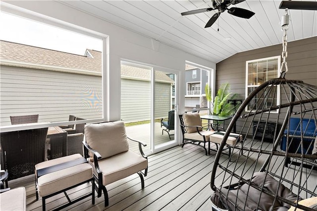 2008 Ashton Row, South Fayette, PA 15017 - deck with ceiling fan