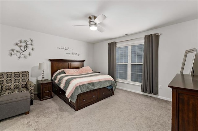 2008 Ashton Row, South Fayette, PA 15017 - bedroom featuring light carpet, ceiling fan, and baseboards