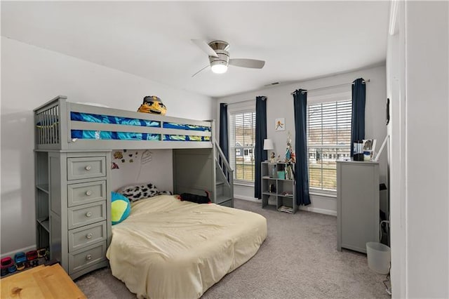 2008 Ashton Row, South Fayette, PA 15017 - bedroom with carpet floors, baseboards, and ceiling fan