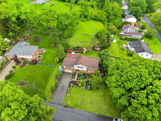 2525 Chapelwood Dr, Upper St Clair, PA 15241 - aerial perspective of suburban area