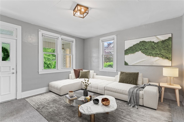1222 Forest Ave, New Kensington, PA 15068 - carpeted living area featuring baseboards