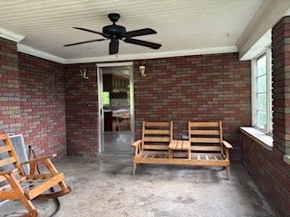 1877 Main St, Arona, PA 15617 - view of patio with a ceiling fan