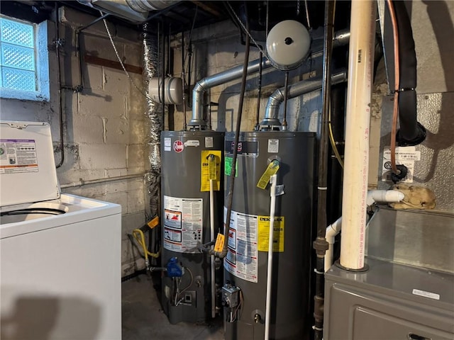 1022-1024 S Trenton Ave, Regent Square, PA 15221 - utilities featuring washer / clothes dryer and gas water heater