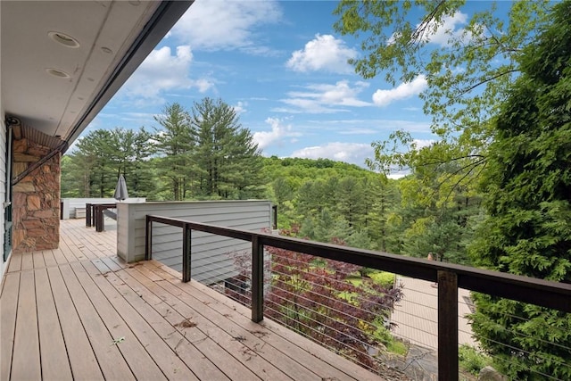 428 Jefferson School Rd, Cook Twp, PA 15658 - deck with a view of trees