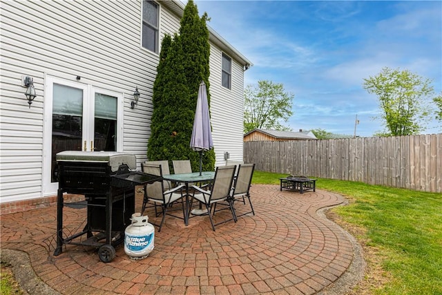 704 Park Ave, Rostraver, PA 15012 - view of patio with an outdoor fire pit and outdoor dining space