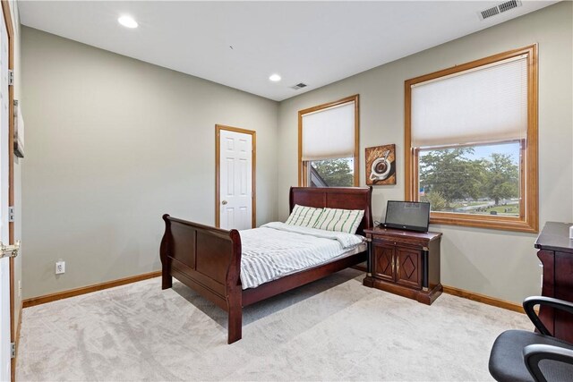 704 Park Ave, Rostraver, PA 15012 - bedroom with carpet flooring, baseboards, and recessed lighting