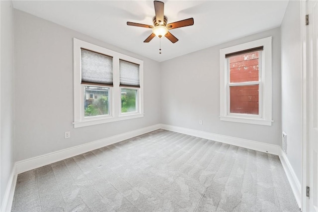 1110 Illinois Ave, Dormont, PA 15216 - carpeted spare room featuring a ceiling fan and baseboards