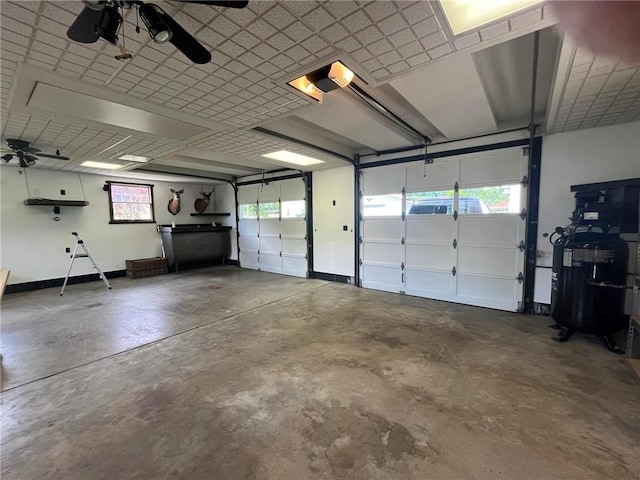 100 Rohaley Ln, Menallen Twp, PA 15480 - garage with ceiling fan and a garage door opener