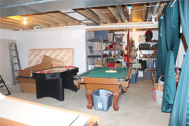 127 Benton, Canonsburg, PA 15317 - game room with billiards and concrete floors