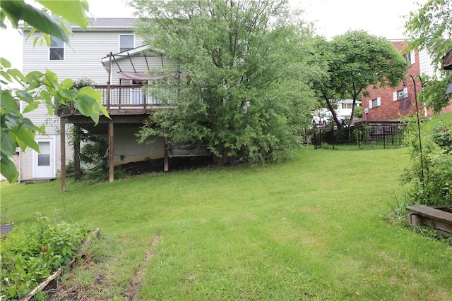 127 Benton, Canonsburg, PA 15317 - view of yard featuring a deck