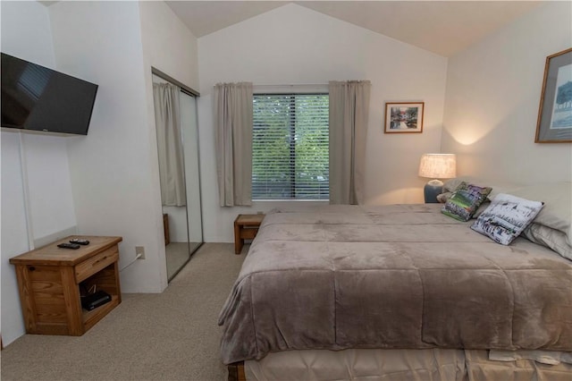 W1 Sunridge Dr, Seven Springs Resort, PA 15622 - carpeted bedroom with lofted ceiling