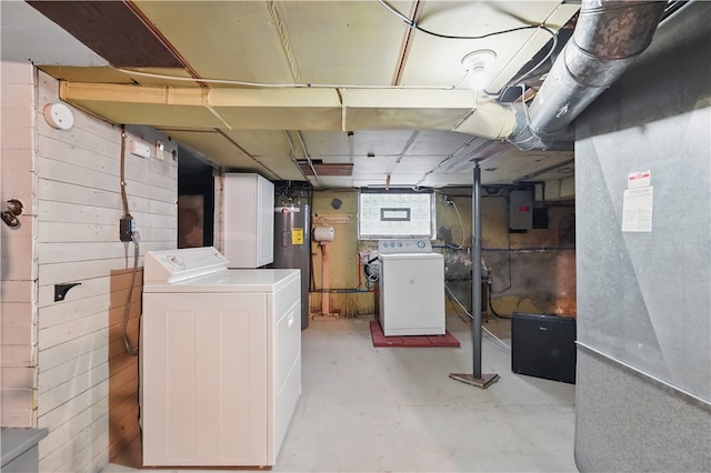 1231 19th Ave, Patterson Twp, PA 15010 - basement with washer / dryer, electric water heater, and electric panel